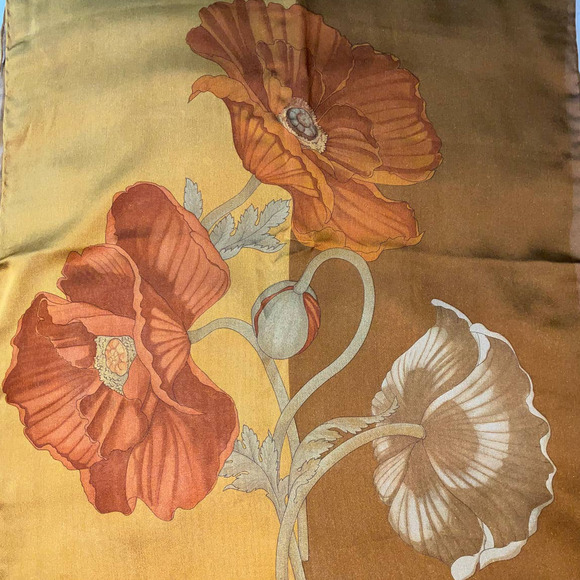 Salvatore Ferragamo Rectangular Silk Scarf 16”x 54” - Picture 9 of 15